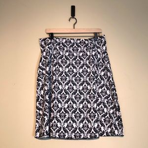 Soybu damask print a-line skirt